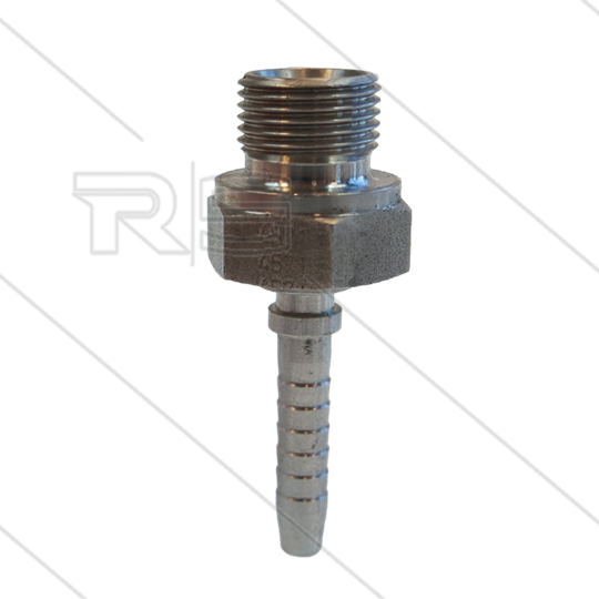 Persnippel - RVS - 1/4&quot; - 3/8&quot; buitendraad - SW22