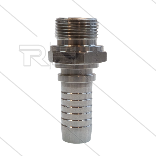 Persnippel - RVS - 3/4&quot; - 3/4&quot; buitendraad - SW32