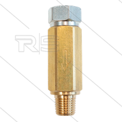 Filter - 280 mµ (50 mesh) - 280 Bar - 1/4&quot; bi x 1/4&quot; bu - NPT draad