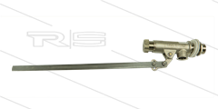 Vlotterafsluiter - messing - excl. drijver - L=580mm - 12 Bar - max 60°C - 3/4&quot; bu