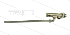 Vlotterafsluiter - messing - excl. drijver - L=580mm - 12 Bar - max 60°C - 1&quot; bu