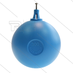 Drijver - Polyethyleen - blauw - klembevestiging - Ø300mm - max 80°C