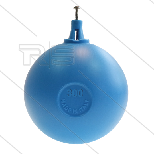 Drijver - Polyethyleen - blauw - klembevestiging - Ø300mm - max 80°C