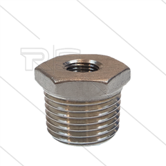 Verloopring - RVS - 1/2&quot; bu x 1/8&quot; bi