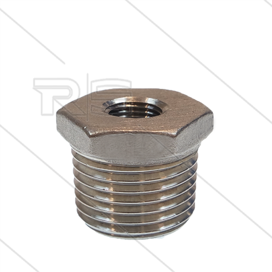 Verloopring - RVS - 1/2&quot; bu x 1/8&quot; bi