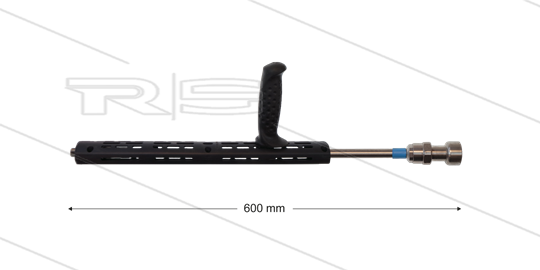 RP72 Schuimlans - L=60cm - nozzle 2,7 - 1/4&quot; bu - blauwe markering - (< 26 l/min)