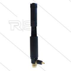 LS12 - schuimlans - zwart met injector - nozzle 1,5mm - 60 tot 200 Bar - 9 tot 15 l/min - 1/4&quot; bi