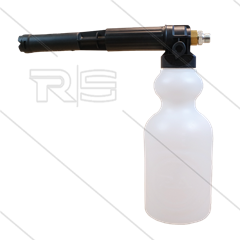 LS12 - schuimlans - zwart met flacon 2 Ltr - nozzle 2,1mm - 90 tot 200 Bar - 20 tot 30 l/min