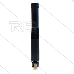 LS12 - schuimlans - zwart zonder injector - nozzle 1,8mm - 60 tot 200 Bar - 5 tot 10 l/min - 1/4&quot; bi