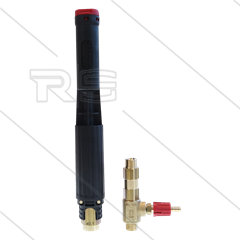 LS12 - schuimlans - zwart (nozzle 2,1mm) + LS12 injector (nozzle 1,4mm - 055) - 60 tot 200 Bar