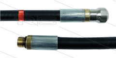 NW5 rioolslang - 10m - 200 Bar - nozzle met voorboring - 1/8&quot;bu met O-ring - max 60°C