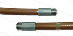 NW5 rioolslang - brons - 10m - 250 Bar - zonder nozzle - 2x 1/8&quot; bu - max 90°C - met eindmarkering