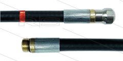 NW5 rioolslang - 15m - 200 Bar - nozzle met voorboring - 1/4&quot;bu met O-ring - max 60°C