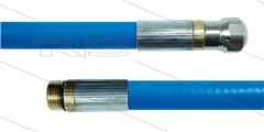 NW5 rioolslang - blauw - 10m - 250 Bar - met nozzle 0.045 zonder voorboring - 1/4&quot; bu met O-ring