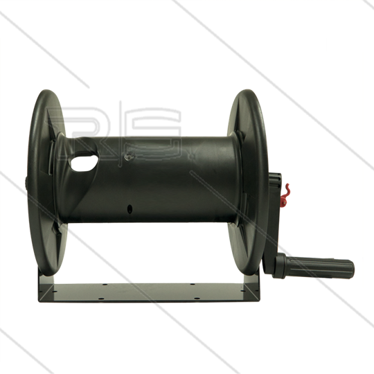 T46 - Haspel - kunststof - 40m - 250 Bar - slang: 3/8&quot; - 3/8&quot; bu - messing swivel