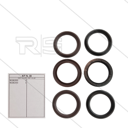 Kit 38 - Set LD + HD afdichtingen Ø36mm (3x) - Serie 69 + 75