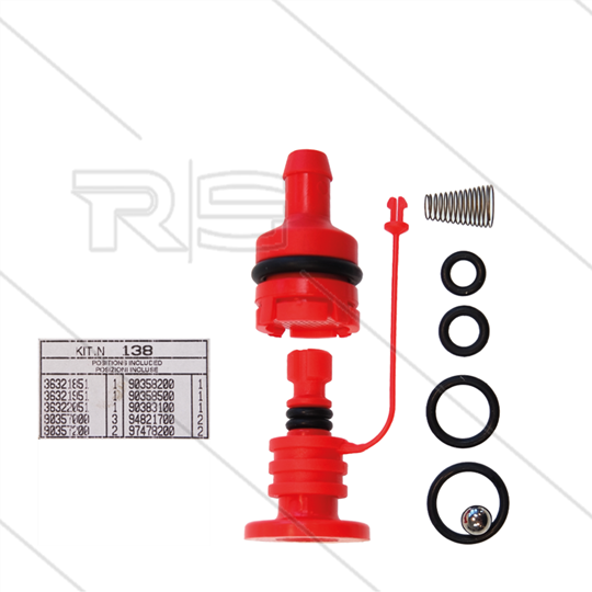 Kit 138 - Revisieset automatische drukregelaar KR