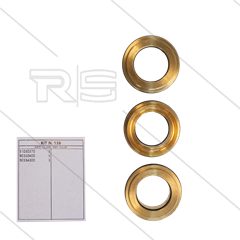 Kit 139 - Set Messing ringen + O-ringen Ø18mm (3x) - Serie 51 Misting - HXM