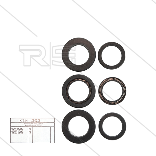 Kit 202 - Manchetset Ø22mm voor 3 plunjers - Serie 47 HT + 47 SS