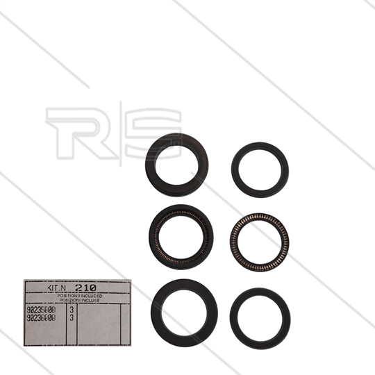 Kit 210 - Manchetset Ø24mm voor 3 plunjers - Serie 66(V)HT + SS