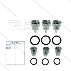 Kit 269 - Kleppenset (6x) - serie 58 + 59 Evolution