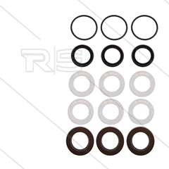 Kit 273 - Manchetset Ø15mm voor 3 plunjers - serie 58