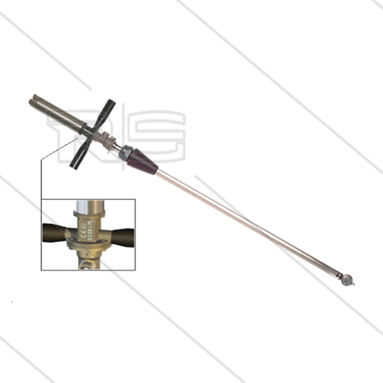 M63PA - vatreiniger pneumatisch - Ø50mm - 140 Bar - 15 tot 50 l/min - Buislengte: 1520mm