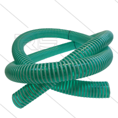 Zuigslang 1 1/2&quot; - Ø38mm - PVC - groen met nylon spiraal - t.b.v. Slurrie zuiger - per meter