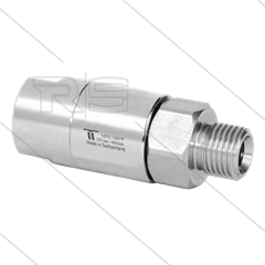DGS Swivel - recht - 2 lagers - 3/8&quot; bi x 3/8&quot; bu - 275 Bar - NW6 - 30 tpm - max 120°C