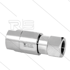 DGS Swivel - recht - 2 lagers - 2 x 3/8&quot; bi - 275 Bar - NW9 - 30 tpm - max 120°C