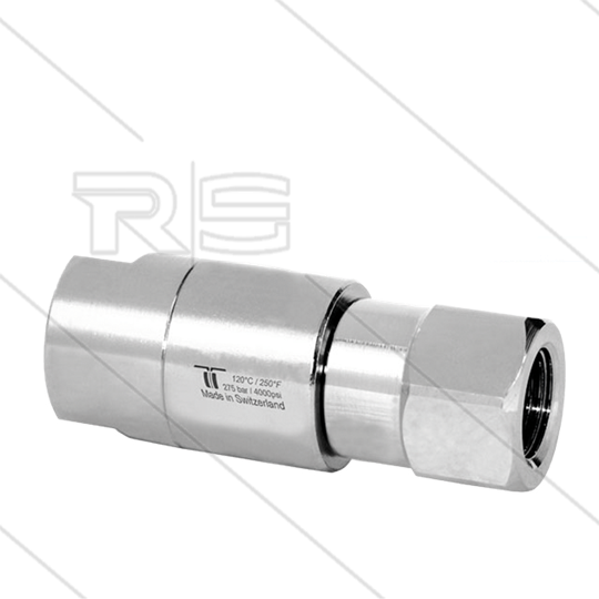 DGS Swivel - recht - 2 lagers - 2 x 3/8&quot; bi - 275 Bar - NW9 - 30 tpm - max 120°C