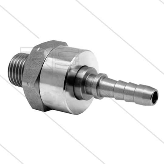 DGK Swivel  recht - 1 lager - 1/4&quot; bu x 1/4&quot; perspilaar - 275 Bar - NW4 - 30 tpm - max 120°C