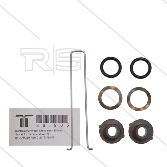 Afdichtset hardmetaal voor swivels DYL - DYG - DYF - DYW - DYCI - DYT met doorlaat NW6