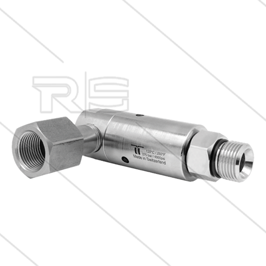 DYL Swivel - haaks - 3 lagers - 3/8&quot; bi x 3/8&quot; bu - 275 Bar - NW6 - 2000 tpm - max 120°C