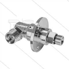 DYF Swivel - haaks - met flens - 3 lagers - M22x1,5 bu x 3/8&quot; bu - 275 Bar - NW6 - 2000 tpm