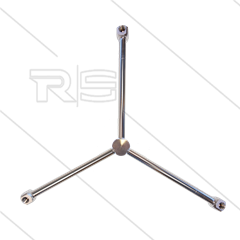 Rotorarm - Ø700mm - 500 Bar - 3/8&quot; bi - nozzle's 3 x 1/8&quot; bi - t.b.v: FL-AHB-KAU750 + AH750