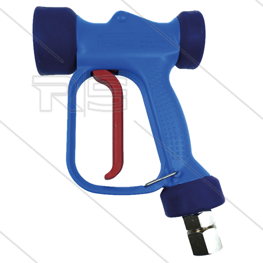 RB65 - blauw - messing - met swivel - 24 Bar - 100 l/min - max 90°C - 1/2" bi