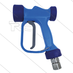 RB65 - blauw - RVS316 - met swivel - 24 Bar - 60 l/min - max 90°C - 1/2&quot; bi