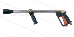 Spuit- / nevellans met handgreep + pistool met swivel - verstelbaar - L=670mm - max 60 Bar - max 60°C - nozzle Ø2,3mm - 1/2" bu