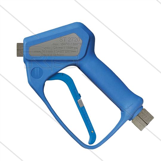ST2720 - HD pistool - RVS - 125 Bar - 80 l/min - max 150°C - 1/2" bi x 3/8" bi