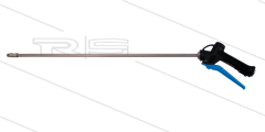 CP12 - Chemie-pistool - 1/4" bi - RVS lans - L=860mm - 25 Bar - nozzle 65.030 - max 50°C