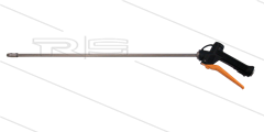 CP12 - Chemie-pistool - 1/4" bi - RVS lans - L=760mm - 60 Bar - nozzle 65.030 - max 50°C
