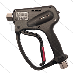 RL84 - HD-pistool - RVS / messing - 500 Bar - 80 l/min - max 100°C - 2 x 1/2" bi - BSP