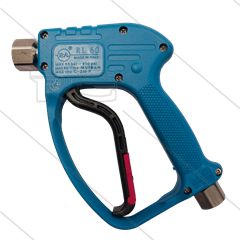 RL60 - HD pistool - RVS - met swivel - 60 Bar - 60 l/min - max 100°C - 2 x 1/2&quot; bi