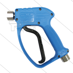 RL86 - HD pistool - RVS316 - met swivel - 180 Bar - 80 l/min - max 160°C - 2 x 1/2&quot; bi