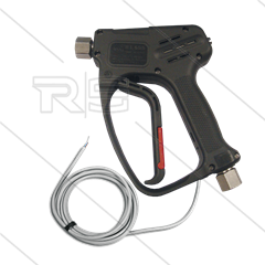 RL600 - HD-pistool - met reed switch - RVS - 600 Bar - 60 l/min - max 100°C - 2 x 3/8" bi
