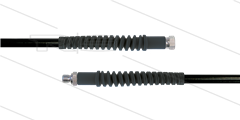 Carwash Titan-Slide slang zwart 1/4&quot; - 3,5m - 1/4&quot;W x 1/4&quot;bu - 2x SKB - 300 Bar