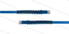 Carwash Titan-Slide slang blauw 1/4&quot; - 3,5m - 2x 3/8&quot;W - 2x SKB - 300 Bar
