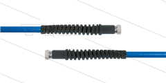 Carwash Titan-Slide slang blauw 1/4&quot; - 3,5m - 2x 1/4&quot;W - 2x SKB zwart - 300 Bar