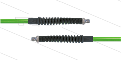 Carwash Titan-Slide slang groen 1/4&quot; - 3,5m - 2x 1/4&quot;bu - 2x SKB zwart - 300 Bar